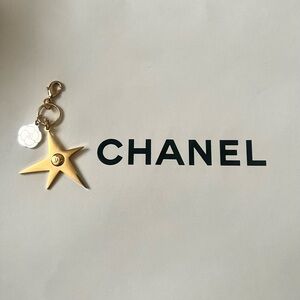 Chanel Holiday 2025 Comet & Camellia Charm Keychain Limited Edition Collectible